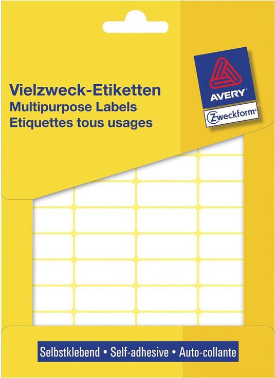 Avery huismerk 3319 handmatige etiket 29x18mm wit