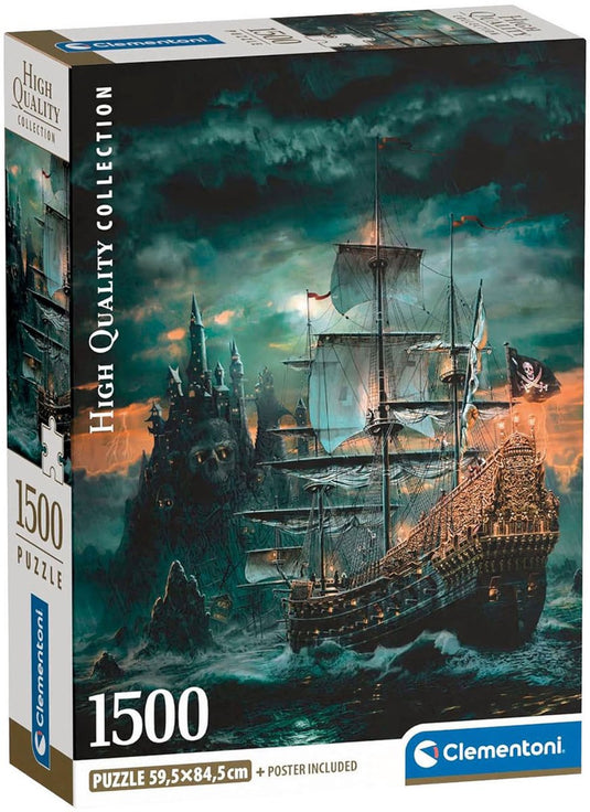 Clementoni legpuzzel het piratenschip - 1500st.