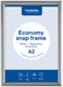 Europel economy kliklijst – posterlijst – a2 – 42 x 59,4 cm – 25mm – aluminium – zilver