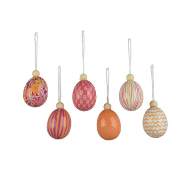 Decoris hangdecoratie ei foam ã˜4xh6cm 6 assorti