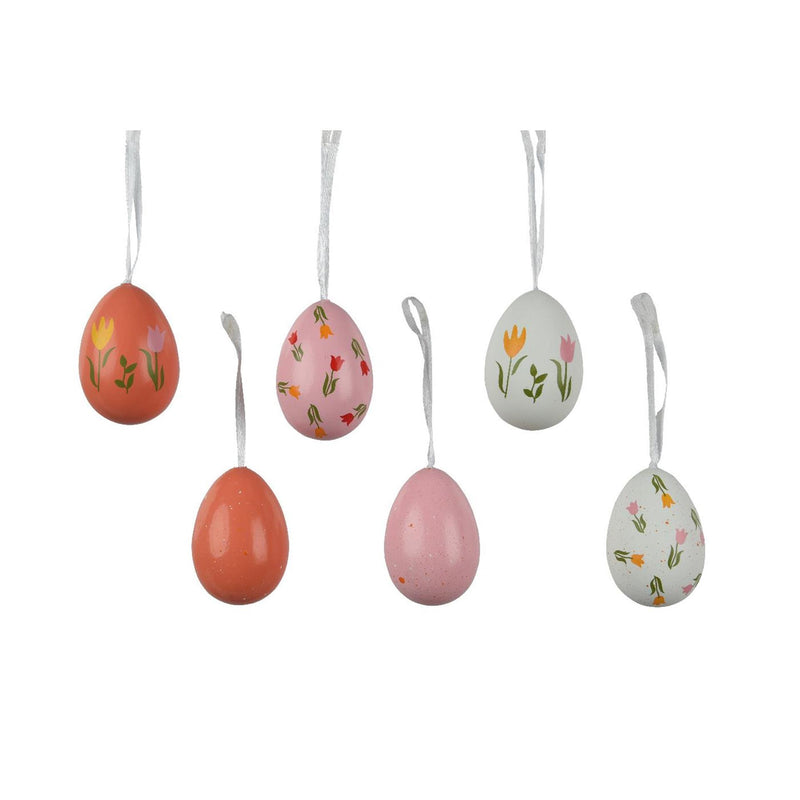 Cargue la imagen en el visor de la galería, Decoris hangdecoratie paasei polystyreen 6ã˜4xh6cm assorti
