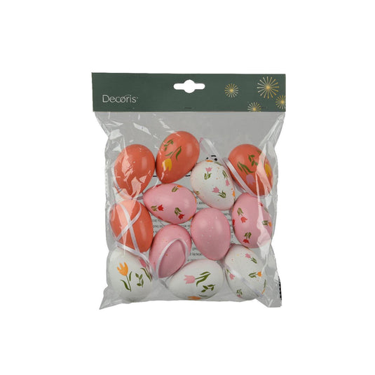 Decoris hangdecoratie paasei polystyreen 6ø4xh6cm assorti