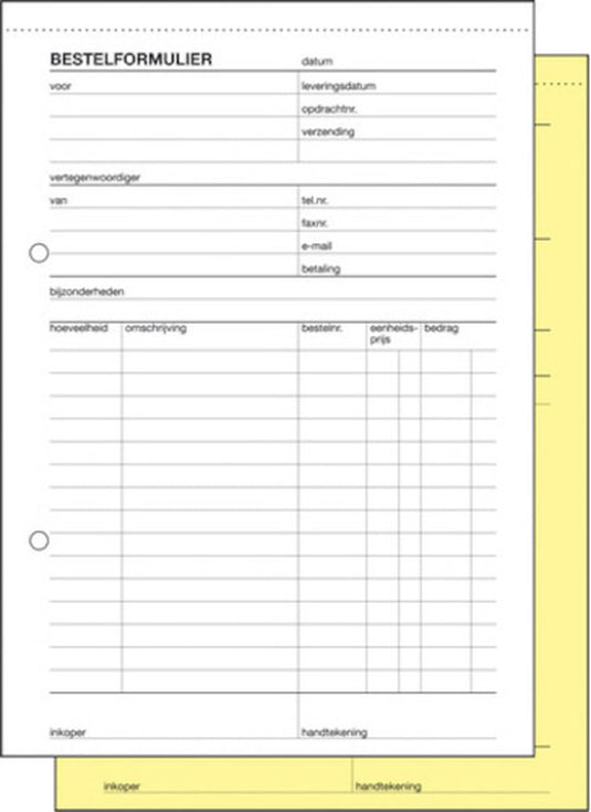 Sigel bestelformulieren - expres - a5 - 50 vel - met doorslag - si-43011