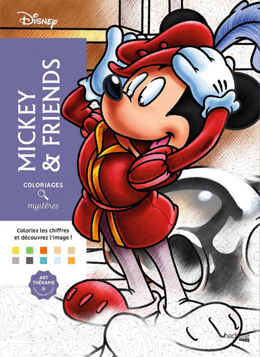 Hachette heroes coloriages mystères disney mickey and friends - hachette - kleuren op nummer kleurboek voor volwassenen en kinderen