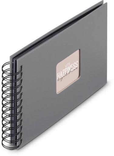Hama spiraal fotoalbum - fine art - 24x17 - 50 pagina's - steengrijs