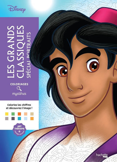 Hachette heroes disney coloriages mystères les grands classiques special portraits - hachette - kleuren op nummer kleurboek voor volwassenen