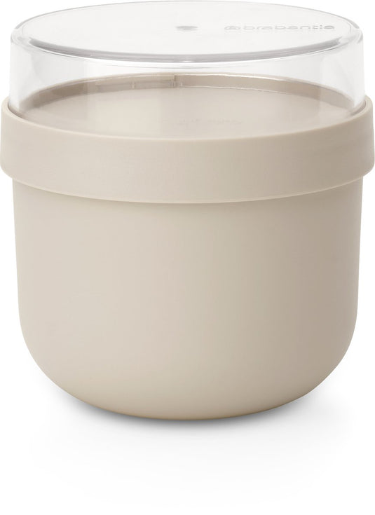 Brabantia make take yoghurt beker to go - 500 ml - soft beige