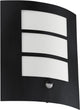 Eglo city wandlamp buiten - bewegingssensor - e27 - 26 cm - zwart wit