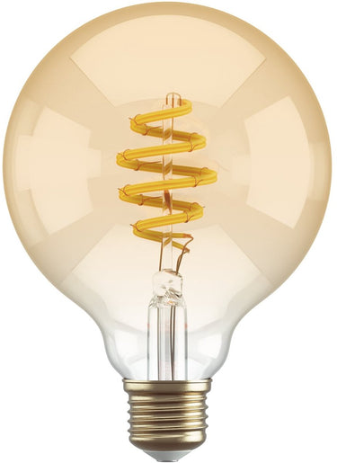 Hombli smart filament bulb - e27 g95 - amber - globe - warm wit licht - vintage look - wifi - 1 stuk