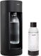 Mysoda glassy black - bruiswatertoestel gemaakt van ecologisch biocomposiet aluminium - incl 2 flessen