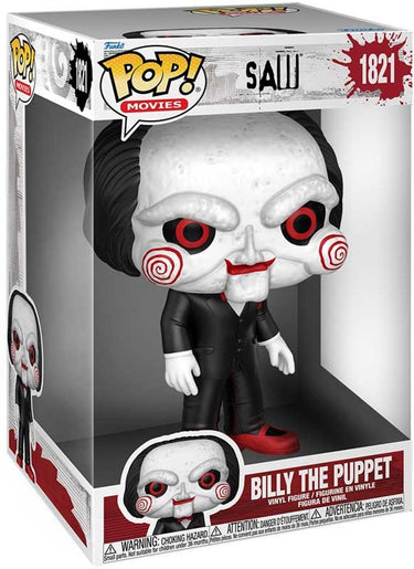 Funko saw billy the puppet (jumbo pop!) vinylfiguur 1821 pop! standaard unisex