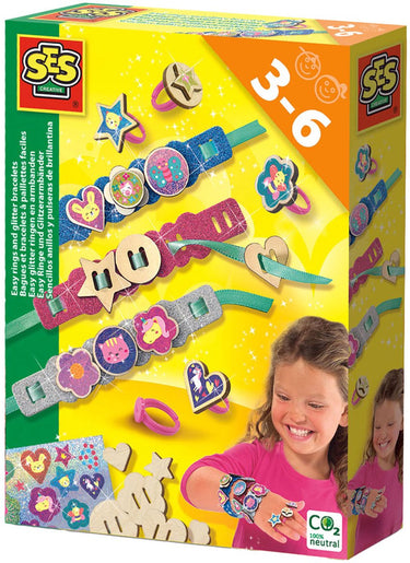 Ses easy glitter ringen en armbanden