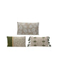 Decoris kussen met print beige polyester katoen 3x30x50cm 3 assorti