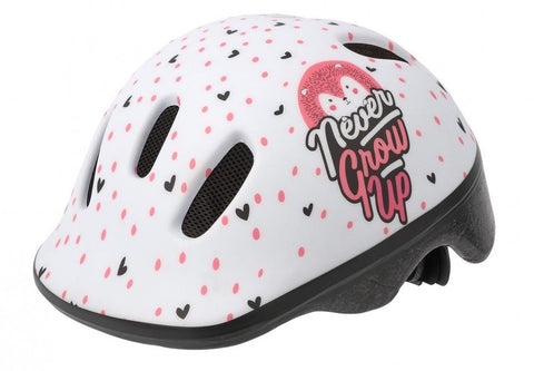 Polisport helm kinder Hoggy XXS mat wit roze 44-48cm