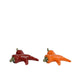 Decoris decoratie groente peper porselein 12,5x12,5x4cm 2 assorti