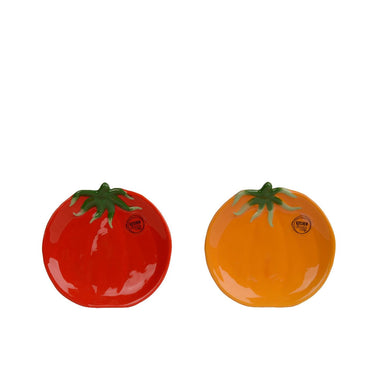 Decoris bord tomaat 16x15,5x2,5cm 2 assorti