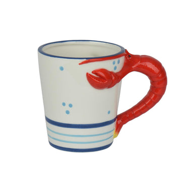 Decoris mok kreeft dolomiet 13,5x9x10cm 350ml