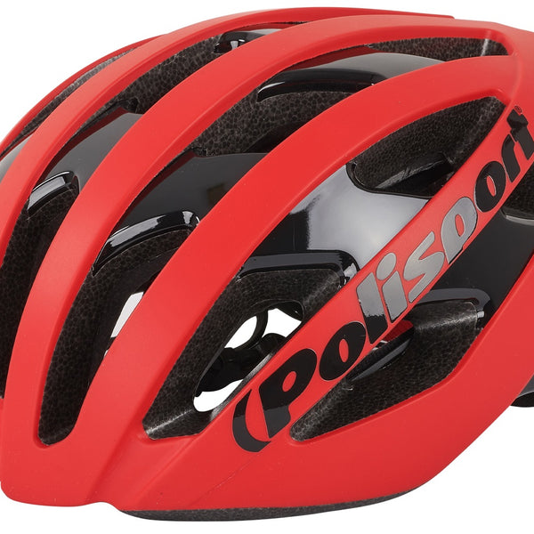 Polisport light pro fietshelm m 52-58cm mat rood zwart