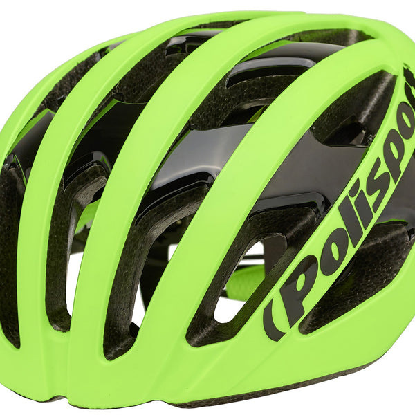 Polisport light pro fietshelm l 58-62cm fluo geel zwart