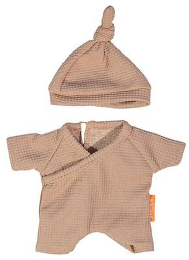 Miniland poppen pyjama met muts - poppenkleding 21cm multicolor.