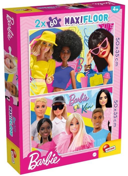 Lisciani barbie puzzle maxifloor 2 x 60