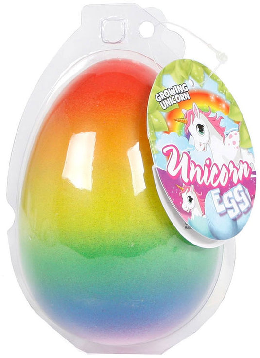 Unicorn groei-ei rainbow meisjes 11 cm