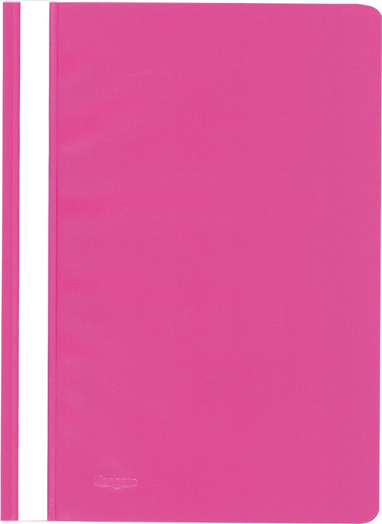Kangaro snelhechtermap - a4 - pp - roze - krimp á 25 stuks - snelhechter - k-22048