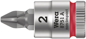 Wera 8751 a zyklop bit dop-combinatie met 1 4 aandrijving , ph 3 x 28 mm - 1 stuk(s) - 05003352001