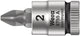 Wera 8755 a zyklop bit dop-combinatie met 1 4 aandrijving , pz 2 x 28 mm - 1 stuk(s) - 05003354001
