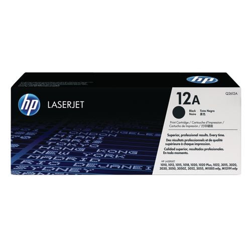 Tonercartridge hp q2612a zwart