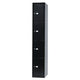 Locker 4 compartimenten bisley clk184 30,5x45,7x180,2cm zwart