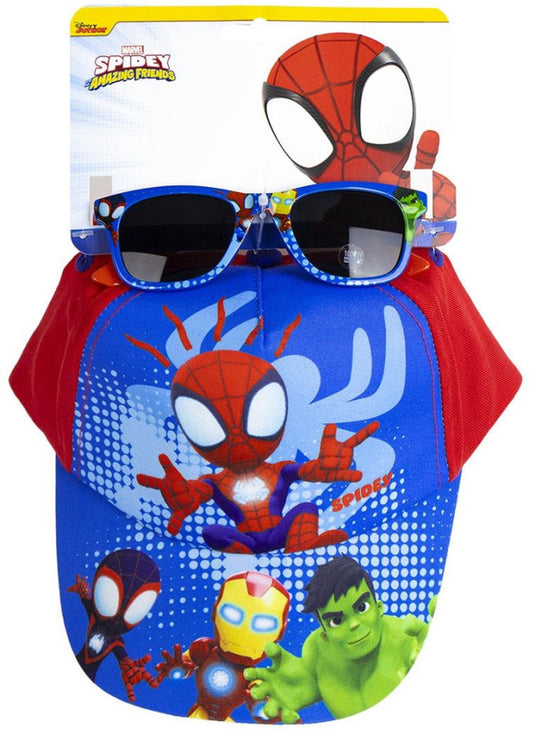 Spider-man spiderman spidey zonnebrillen en honkbalpet set