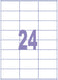Kangaro etiket - inkjet laser kopieer - 70x36mm - 25 vel - 24 stickers per vel - k-7036-25