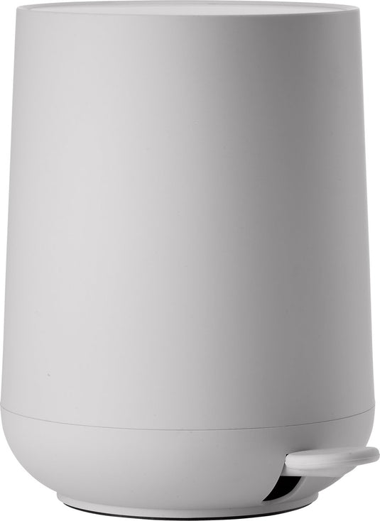 Zone denmark nova pedaalemmer - prullenbak badkamer softclose - afvalemmer klein - toilet badkamer accessoires - kunststof - 3 liter - 23,5 x 20,5 cm - gulliter grey (grijs)