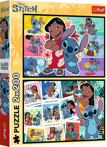 Trefl puzzel disney lilo stitch - 200 stukjes - kinderpuzzel.