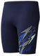 Speedo medley logo jammer heren - strakke zwembroek heren - vormvaste zwembroek mannen - sportzwembroek heren met trekkoord - marine blauw - m