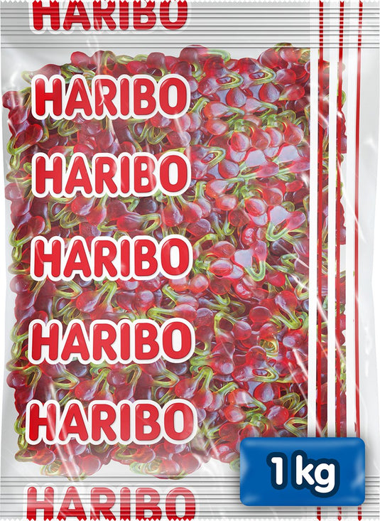 Haribo happy cherries - snoep in kersensmaak - 1kg zak