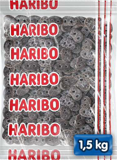 Haribo drop krakelingen - snoep - 1,5kg zak