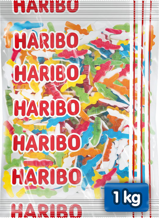 Haribo krokodillen - snoep met schuim - 1kg zak