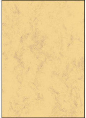 Sigel designpapier - a4 - marmer zandbruin - 200 grams - 50 vel - si-dp553