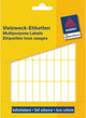 Avery huismerk 3320 handmatige etiket 32x10mm wit