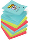 Post-it® super sticky z-notes - kleurenset miami - 2x aquawave, 2x neon groen, 2x poppy