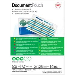 Lamineerhoes gbc a7 80x111mm 2 x 125 (250) micron mat