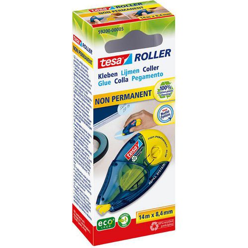 Lijmroller non-permanent tesa 8,4mmx14m navulbaar