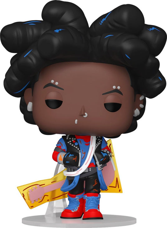 Funko spider-man across the spider-verse - spider-punk vinylfiguur 1411 pop! meerkleurig