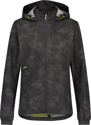Agu compact regenjas commuter dames - zwart - reflecterend
