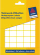 Avery huismerk 3318 handmatige etiket 22x18mm wit
