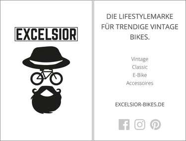 Excelsior messecards trade fair card