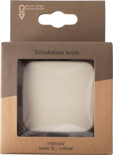 Busch-jaeger si inbouw schakelaar creme kruis
