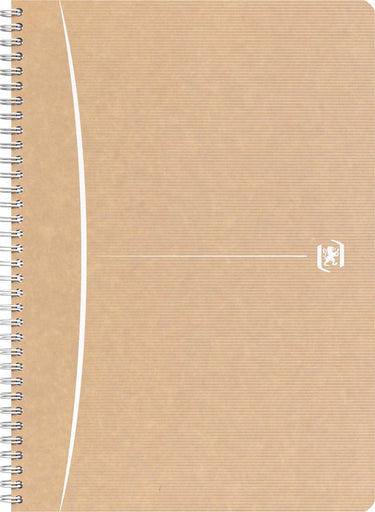 Oxford touareg spiraalschrift, 180 bladzijden, ft a4, geruit 5 mm, geassorteerde kleuren, 1 stuk